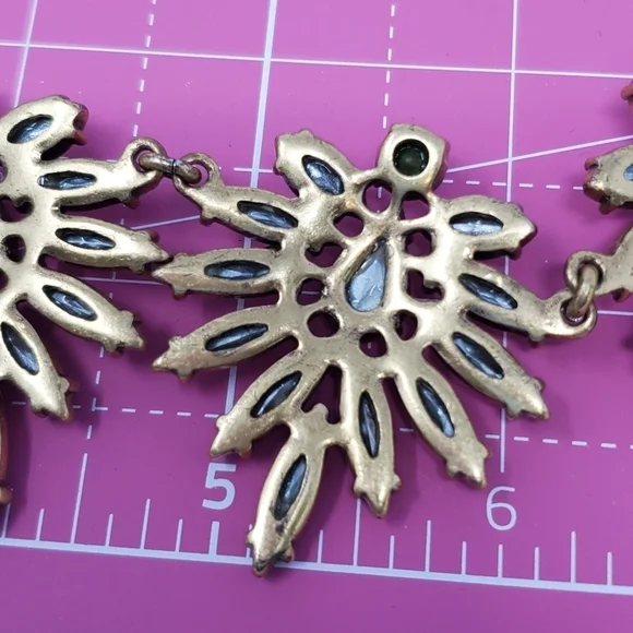 J. CREW CLEAR RHINESTONE STATEMENT NECKLACE WOMEN JEWELRY BRIDAL FORMAL PROM - Picture 8 of 12